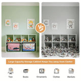 Large Capacity Clothing Sorting Box with Rope HandleCartoon Folding Linen Storage Basket for Toys Underwear Socks Organizer