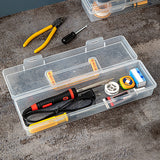 WORTHBUY Multifunctional Tool Organizer Transparent Tool Storage Case With Handle Tools Dustproof Storage Box Large Capacity