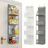 4/6 Layer Hanging Organizer Behind The Door Storage Bags For Clothes Miscellaneous Closet Bedroom Dorm Storage Hanger Rack