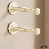 Multifunctional Telescopic Suction Cup Hanger Adjustable Length Drill-free Clothes Hanger Household Storage Artifact