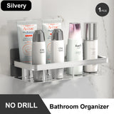 Bathroom Storage Rack Stainless Steel Anti Rust Storage Shower Rack Suction Cup Storage Rack Household Storage Appliances