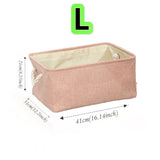 Large Capacity Clothing Sorting Box with Rope HandleCartoon Folding Linen Storage Basket for Toys Underwear Socks Organizer