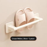 Bathroom Slipper Rack, No-Drill Wall-Mounted Draining Storage Hanging Rack for Toilet Door, Shoe Storage Organizer.