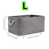 Large Capacity Clothing Sorting Box with Rope HandleCartoon Folding Linen Storage Basket for Toys Underwear Socks Organizer
