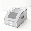 Hat Storage Box with Clear WindowFoldable Organizer for Accessories hat dust ProofStorage Box Large Capacity Stackable