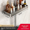 YM No-Drill Installation Bathroom Showerhead Storage Rack Tray Rain Shower Rod Holder Lift Bracket for Bathroom Organization