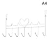 Heart-Shaped Door Behind Hook Storage Wall Hanging Clothes Hanger Hook Punch-free Hanger Bedroom Organizer Storage Accessories