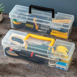 WORTHBUY Multifunctional Tool Organizer Transparent Tool Storage Case With Handle Tools Dustproof Storage Box Large Capacity