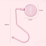 Cute Morandi Bag Hook Heavy Table Purse Bag Hook Travel Handbag Table Side Durable Bag Hanger Office Desk Organizer