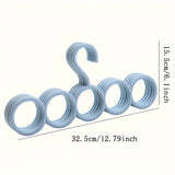 1pc/3pcs/5pcs Five-Ring Storage Hanger, Multifunctional Clothes Scarves , Save Space Closet Organizer For Home And Dorm