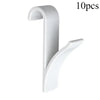 Kitchen Bathroom Hanger Clips Storage Racks White Clear Hanger Heated Towel Radiator Rail Clothes Scarf Hanger Hooks Holder