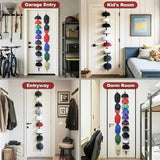 Over Door Baseball Cap Rack Holding Up To 10 Hats Space-saving Closet Hat Collections Display Organizer Home Storage Accessories