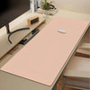 Pink Cute Pet Party Girl Leather Mouse Pad Super Large Computer Table Mat Desk Pad Customization Decoration Office Dormitory Mat