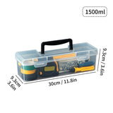 WORTHBUY Multifunctional Tool Organizer Transparent Tool Storage Case With Handle Tools Dustproof Storage Box Large Capacity