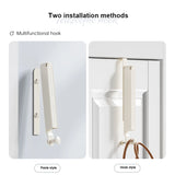 Door Behind Hooks Storage Wall Hanging Bag Clothes Hanger Hook Punch-free Hanger Bedroom Organizer Bathroom Kitchen Accessory
