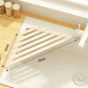 Foldable Drain Rack Kitchen Sink Organizer withTowel BarAdjustable Over Sink Drainer for Dishes, Glasses, Pots & Pans