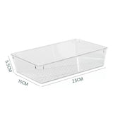 Drawer Organizers Clear Plastic Tub Containers for Bathroom Dressing Table Storage, Home Organization Makeup Kit