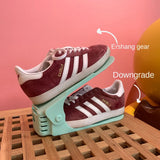 6/100Pcs Durable Adjustable Shoe Organizer Footwear Support Slot Space Saving Cabinet Closet Stand Shoes Storage Rack Shoebox
