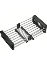 18.2" X 8.9", On Or In Sink Kitchen Basket Dish Drying Rack