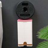 Wall-Mounted Bathroom Organizer - Flip-Top Storage Box for Feminine Care & Cotton Swabs, Water-Resistant Plastic Cabinet