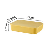 Colorful Plastic Organizers Storage Box With Lid For Toys Underwear Sock Jewelry Lipstick Container Stackable Baskets Bins