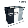 3 Sections Divided Laundry Basket Large Laundry Hamper Foldable Washing Bin Dirty Cloth Storage Bag Home Storage