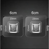 1PC 2PCS Self-adhesive Tape Buckle Holder Bathroom Shampoo Storage Racks Plastic Shelf Storage Organization Shelves Support