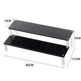 Acrylic Riser Display Stand Perfume Organizer Shelves for Amiibo Funko Figures Toys Cupcake Desserts Collection Cosmetic Jewelry