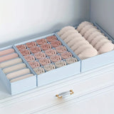 3pcs Space Saving Underwear Organizer Multi-Compartment Drawer for Bras, Panties Socks Closet, Bedroom Storage Boxes