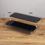 Acrylic Riser Display Stand Perfume Organizer Shelves for Amiibo Funko Figures Toys Cupcake Desserts Collection Cosmetic Jewelry