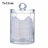 Makeup Cotton Pad Organizer Bathroom Storage Box For Cotton Swabs Cosmetics Jewelry Makeup Remover Pad Container