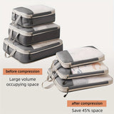 3-piece travel compression packing cube, travel bag luggage organizer travel essentials carry-on luggage compression cube