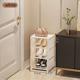 Shoe rack Small shoe cabinet widened against the wall door shoe rack small narrow household storage rental multi-storey