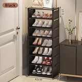 Shoe rack Small shoe cabinet widened against the wall door shoe rack small narrow household storage rental multi-storey