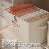 Lockable Storage Box Jeans Clothes Organizer Pants Sweater Storage Cabinets Drawers Organizer Washable Shelf Baskets for Blanket