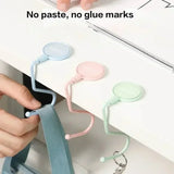 Cute Morandi Bag Hook Heavy Table Purse Bag Hook Travel Handbag Table Side Durable Bag Hanger Office Desk Organizer