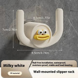 1Pc Cartoon Slippers Hook Bathroom Slipper Rack Shower Storage Organizer Shoe Holder Drainage Stand for Bathrooms and Bedrooms