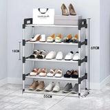 3-7Floor Simple Shoe Rack Multi Layer Dustproof Household Doorstep Shoe Cabinet Storage Space Saving Assembly Of Small Shoe Rack