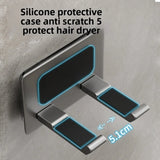 1PC Hair Dryer Holder No Drill Aluminum Wall Mounted Rack Self Adhesive Bathroom Organizer and Storage Universal Household Items