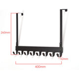 Punch-free Door Behind Wrought Iron Hook Clothes Coat Towel Rack Home Bathroom Finishing Rack Kitchen Accessories Rack