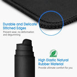 Black Cat Illustration Mouse Pad Small Office Table Mats Computer Accessories Washable Non-slip Rubber with Precision Lock Edge