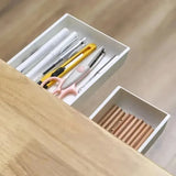 Hidden storage box, desk storage drawer, self-adhesive plastic desktop storage rack
