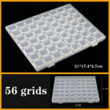 Transparent Plastic box Screw Compartment Box Jewelry Earring Display Case Container Clear Terminal Organizer Tool Storage boxes