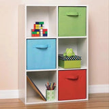 Cube Non Woven Fabric Storage Bin Collapsible Storage Box Home Supplies , Kid Toy Storage Organizer Cabinet drawer organization