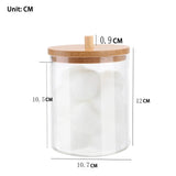 Makeup Cotton Pad Organizer Bathroom Storage Box For Cotton Swabs Cosmetics Jewelry Makeup Remover Pad Container