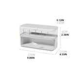 Transparent Desktop Cable Organizer Box with Lid Cord & Charger Storage Solution,No Power Needed,Compact Design for Home Storage