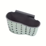 No-Drill Sponge & Brush Holder with Drainage, Adjustable Over-Sink Rack for Faucet, Quick Install
