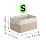 Large Capacity Clothing Sorting Box with Rope HandleCartoon Folding Linen Storage Basket for Toys Underwear Socks Organizer