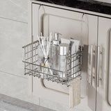Stainless Steel Bathroom Shelf No-Drill Shower Holder Hanging Organizer Tall-Rail Shower Storage Rack Shower Basket With Hooks