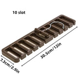 1-12Pcs Multifunctional Belt Organizer Hanging Tie Rack Belt Hanger Clothes Rack Organizer Tie Rack Home Closet Organizer